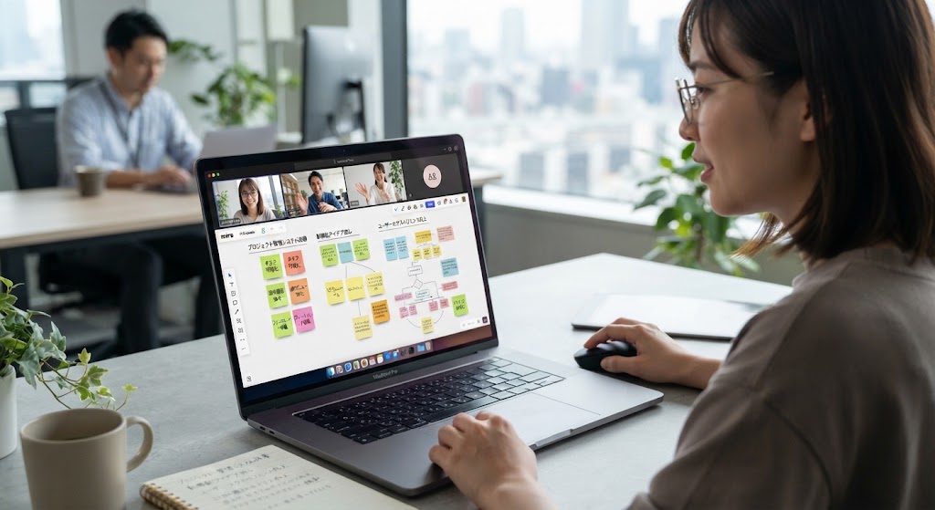 QC-Playbook をオンラインで複数人が使っている様子